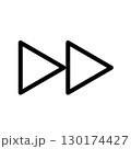 早送りボタンのアイコン 130174427