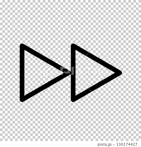 早送りボタンのアイコン 130174427