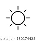 太陽、ライトのアイコン 130174428