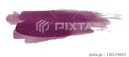 purple watercolor background. Artistic hand paint. Isolated on transparent background. 130174635