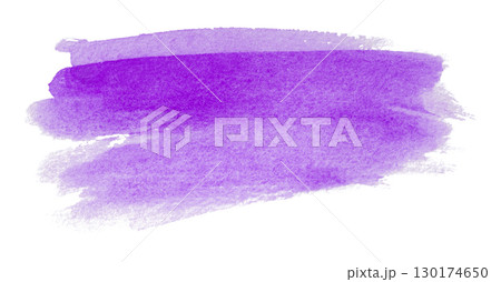 purple watercolor background. Artistic hand paint. Isolated on transparent background. 130174650