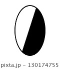 楕円形のバナー 130174755