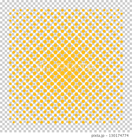 ハーフトーン円ドット素材イラスト背景 オレンジ黄色 ベクターpng 背景透明 ハーフトーン円ドット素材イラスト背景 オレンジ黄色 ベクターpng 背景透明 130174774