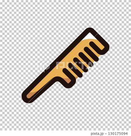 梳子、髮梳插圖圖示（護髮、美容、化妝品材料） 130175094