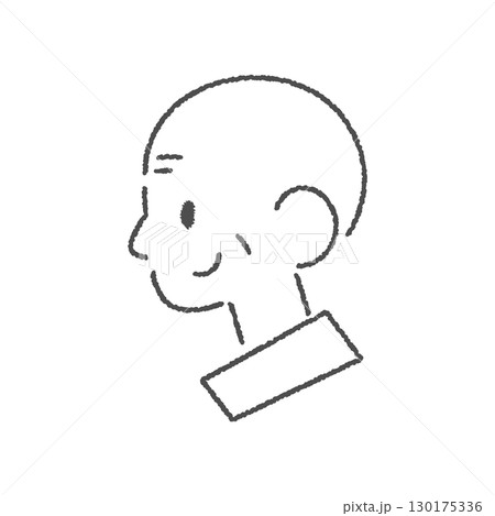 横向きの高齢男性のアイコンイラスト 130175336