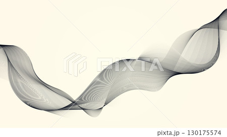 abstract minimal black wave background flowing elegant lines modern decorative texture soft motion design luxury contemporary digital wallpaper stylish art 130175574