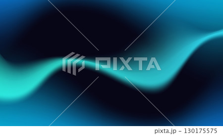 abstract teal turquoise gradient background with luminous flowing waves digital art design smooth glowing motion texture for modern wallpaper and contemporary presentation 130175575