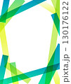 四角形パターンのフレーム素材　グリーン 130176122