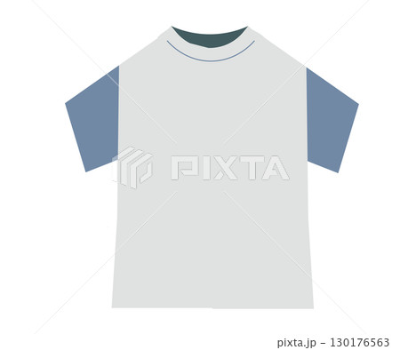半袖Tシャツ。ベクターイラスト 130176563