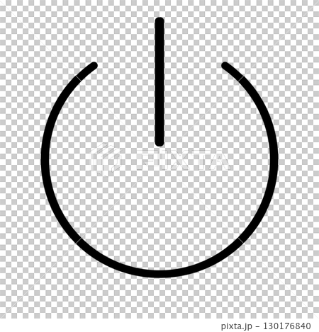 電源マークのアイコン 130176840