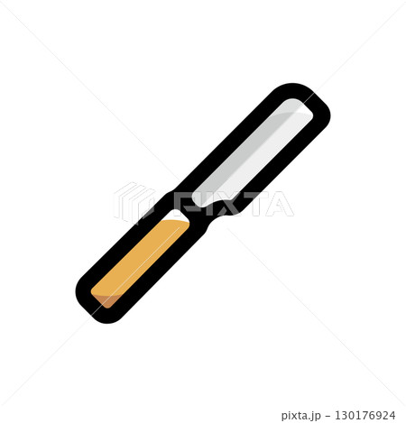 カミソリのイラストアイコン（スタイリング・理髪店・バーバーショップ素材） 130176924