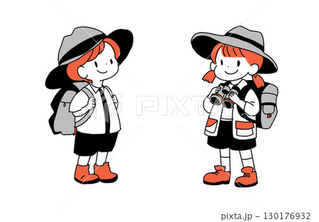 探検家の子供たちのイラスト 探検家の子供たちのイラスト 130176932
