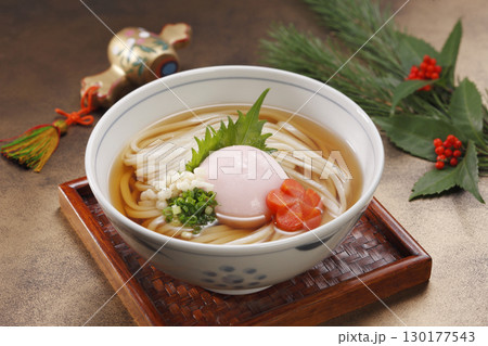 年明けうどん 赤小餅入り 年明けうどん 赤小餅入り 130177543