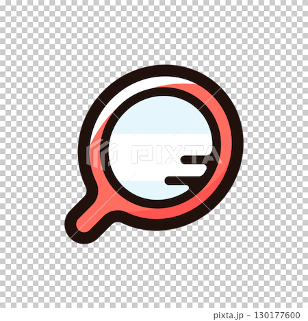 Hand mirror, hand mirror illustration icon (makeup, cosmetic tools, cosmetic materials) Hand mirror, hand mirror illustration icon (makeup, cosmetic tools, cosmetic materials) 130177600