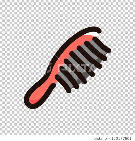 Hairbrush illustration icon (makeup, cosmetic tools, cosmetics material) Hairbrush illustration icon (makeup, cosmetic tools, cosmetics material) 130177601