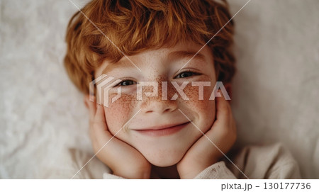 Freckled Redhead Child 130177736