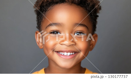 Happy Young Boy Portrait 130177737