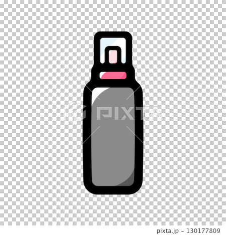 ヘアスプレーのイラストアイコン（メイクアップ・化粧道具・化粧品素材） 130177809