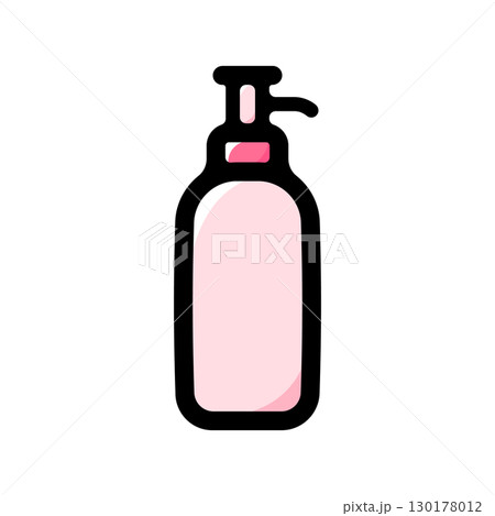 シャンプーのイラストアイコン(衛生用品・ヘアケア・化粧品素材) シャンプーのイラストアイコン(衛生用品・ヘアケア・化粧品素材) 130178012