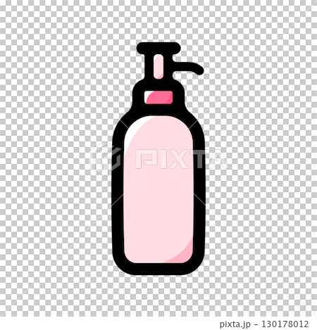 シャンプーのイラストアイコン(衛生用品・ヘアケア・化粧品素材) シャンプーのイラストアイコン(衛生用品・ヘアケア・化粧品素材) 130178012