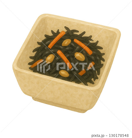 【副菜】ひじきの煮物のイラスト 130178548