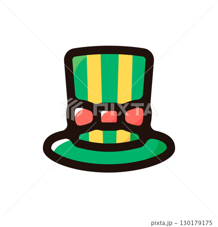 カーニバル、ハットのイラストアイコン（イベント・パレード・カーニバル素材） 130179175