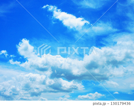 真夏の青空の様々な風景 真夏の青空の様々な風景 130179436