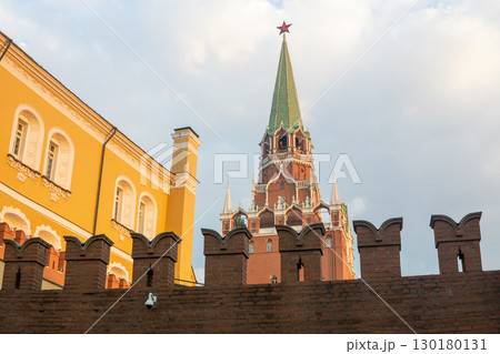 View of the Kremlin tower from behind the walls 130180131