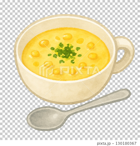 [湯] 玉米濃湯插圖/第3種 130180367