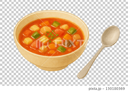 [湯]蔬菜通心粉湯插圖 130180369