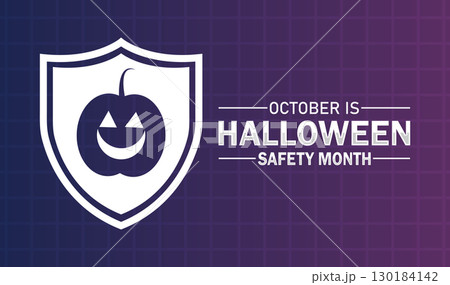 October is Halloween Safety Month 130184142