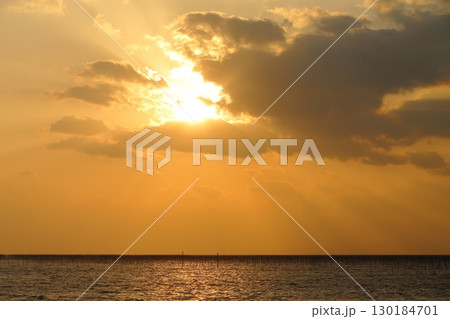 大牟田市　有明海　海苔畑、 130184701