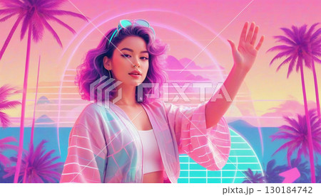 美しい女性のポートレート 130184742