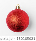 Red christmas ball isolated on white background 130185021