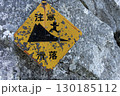 滑落注意の標識 130185112