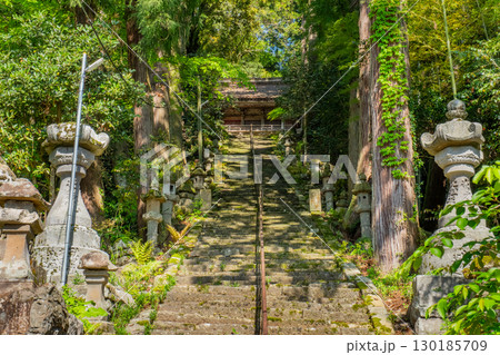 摩尼寺　石段　鳥取県鳥取市覚寺 130185709