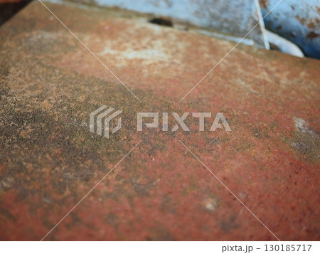 錆びた鉄板　侘び寂びが詰まっている　素敵な時の刻み方　コピースペース 130185717