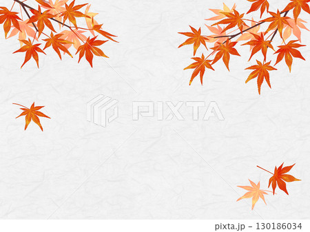 紅葉狩り 水彩風 背景  紅葉狩り 水彩風 背景  130186034
