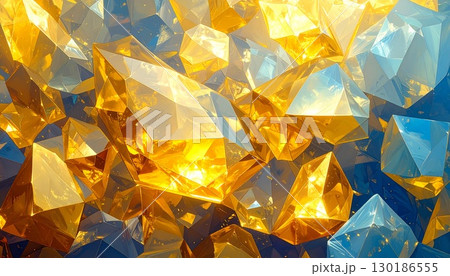 トパーズ宝石の黄金の輝き高級感ある背景素材 130186555
