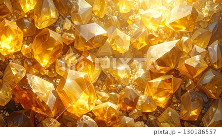 トパーズ宝石の黄金の輝き高級感ある背景素材 130186557