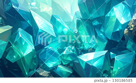 パライバトルマリン宝石の輝き幻想的で美しい背景素材 パライバトルマリン宝石の輝き幻想的で美しい背景素材 130186585