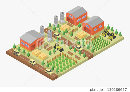 Isometric Farm Isometric Farm 130186637
