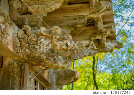 摩尼寺　仁王門木鼻　鳥取県鳥取市覚寺 130187243