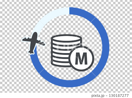 Illustration of earning miles while traveling abroad Illustration of earning miles while traveling abroad 130187277