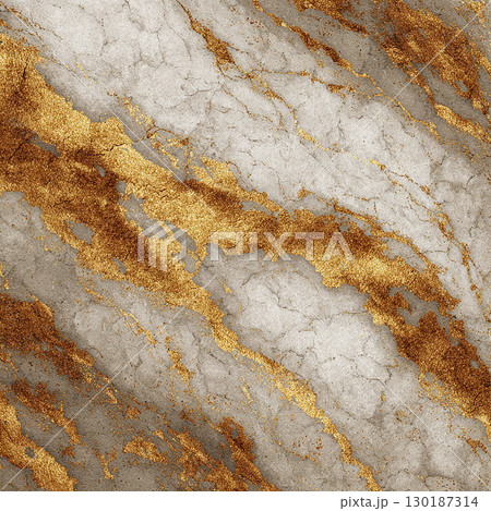 黄金の筋が入った大理石の背景 130187314