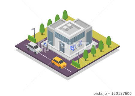 Isometric pharmacy 130187600