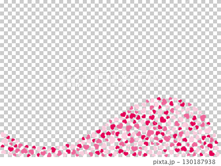Heart pattern background Red 3 colors Heart 130187938