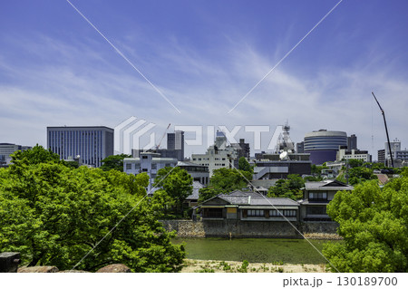 岡山城から城下地区を望む 岡山県岡山市 岡山城から城下地区を望む 岡山県岡山市 130189700