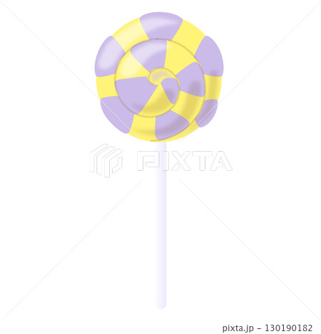 ロリポップキャンディ　黄色と薄紫 130190182