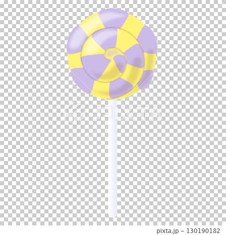 ロリポップキャンディ　黄色と薄紫 130190182